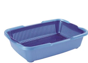 DD STYLE Лоток для животных 230 голубой (без сетки)