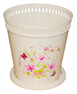 АР-ПЛАСТ Кашпо Флора 1,0 л. 07024 слоновая кость