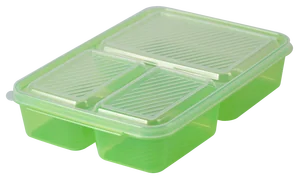 АР-ПЛАСТ Контейнер трёхсекционный 1,5 л. 050061 зеленый