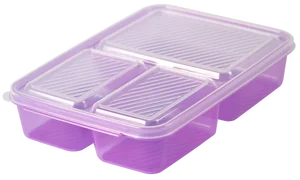 АР-ПЛАСТ Контейнер трёхсекционный 1,5 л. 050061 фиолетовый