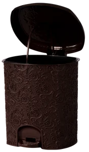 АР ПЛАСТ Ведро для мусора 11л. Ажур 020322 шоколад