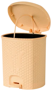 АР ПЛАСТ Ведро для мусора 11л. Плетёнка 020212 бежевый