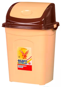 АР ПЛАСТ Ведро для мусора 12 л. 02031 бежевый