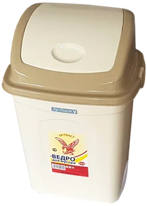 АР ПЛАСТ Ведро для мусора 12 л. 02031 слоновая кость