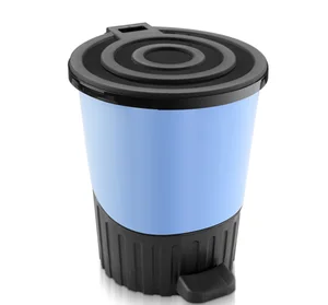 DD STYLE Ведро для мусора 14,0 л. 01062 голубой