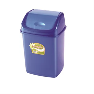 DD STYLE Ведро для мусора 10,0 л. Фантазия 09402 синий перламутр