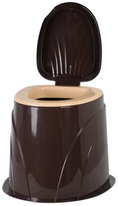 АР ПЛАСТ Ведро-туалет Дачный 11005 темно-коричневый
