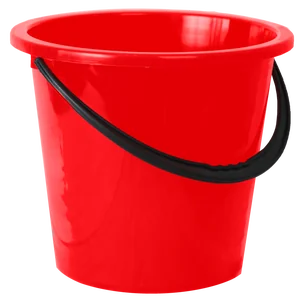 АР ПЛАСТ Ведро 15,0 л. Ромашка 02015 красный