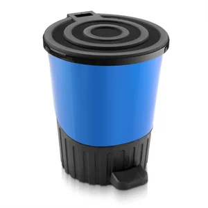 DD STYLE Ведро для мусора 14,0 л. 01062 синий перламутр