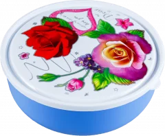 АР ПЛАСТ Салатник 3,5 л. Фантазия 12007 синий