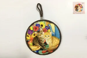 КОРАЛЛ Подставка под горячее 16*16 см Котята YX073A