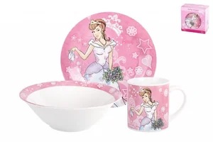 КОРАЛЛ Набор посуды д/завтрака 3 пр. Принцессы TSET3P