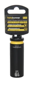 Hanskonner Головка торцевая ударная глубокая 1/2" 19 мм HK1045-19-1/2X19L