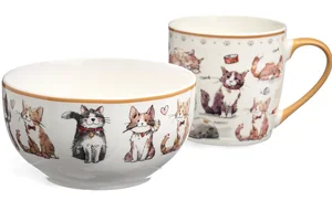 Lefard Набор Для Завтрака Cats, 2 Пр.: Салатник 500Мл, Кружка 345Мл. 260-1054