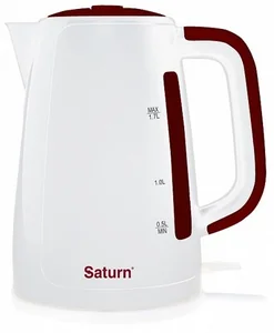 SATURN Электрический чайник ST EK 8435 white/red
