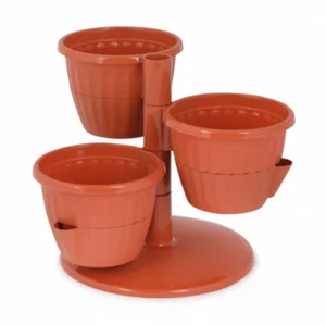 АЛЬТЕРНАТИВА Горшок цветочный Каскад 0,7л М 8068 терракотовый