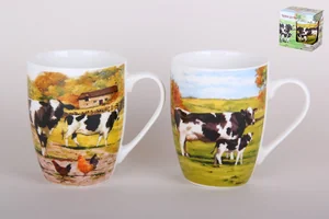 КОРАЛЛ Кружка 340мл.Пестрая корова NYCF2 микс