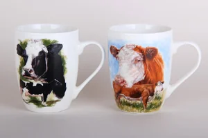 КОРАЛЛ Кружка 340 мл.Корова NYCF3 микс