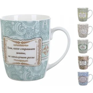 КОРАЛЛ Кружка 380 мл.Афоризмы L1010011 микс