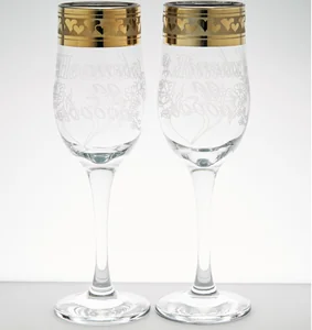 ГУСЬ ХРУСТАЛЬНЫЙ Набор бокалов для шампанского 200 мл. Свадьба EAV144-813/SV