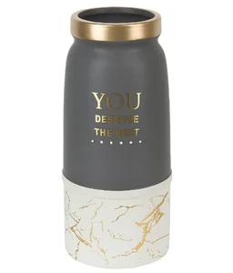 ARTHOUSE Ваза 28 см.Мрамор/серый графит 0120040