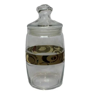 ГУСЬ Хрустальный емкость для сыпучих продуктов 1100 мл. Сияние EAV27-425