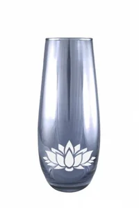 ГУСЬ ХРУСТАЛЬНЫЙ Ваза Лотос цвет Аметист 260 мм. EH298-3267/S