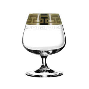 ГУСЬ ХРУСТАЛЬНЫЙ Набор бокалов для бренди 400 мл. Греческий узор GE01-1812