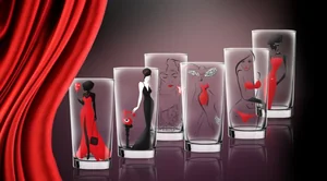 ДЕКОСТЕК Набор стаканов 6 пр. Red Line 3382691