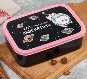 ЗВ Ланч-бокс  1200 мл. КОТастрофическая вкуснятина 4569123