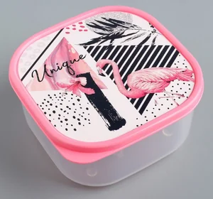 ЗВ Ланч-бокс  700 мл. Фламинго 4569096