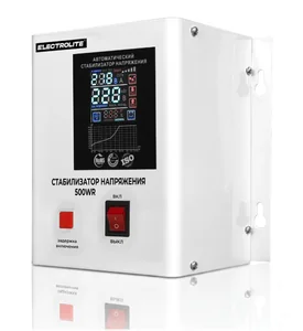 ELECTROLITE Стабилизатор WR 500 релейный настенный (0,5кВт, 140/270В,погрешность 8%, -0/+40С)
