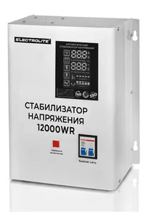 ELECTROLITE Стабилизатор WR 12000 (релейный настенный 12000ВА, 70-250В, 18кг)
