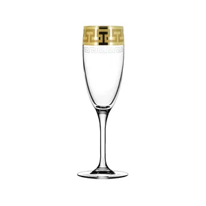 ГУСЬ ХРУСТАЛЬНЫЙ Набор бокалов для шампанского 170 мл. Греческий узор EAV03-1687