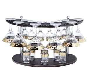 ГУСЬ ХРУСТАЛЬНЫЙ Универсальный набор 19пр. Русский узор EAV49-410/164/837-БС