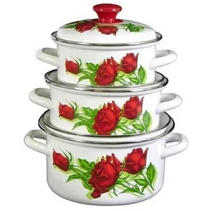 КМК Набор кастрюль (6пр.) Андорра-1белый