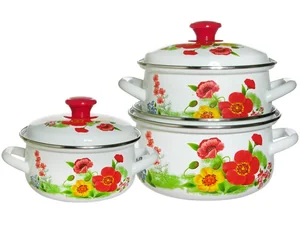 КМК Набор кастрюль (6пр.) Франческа-1белый