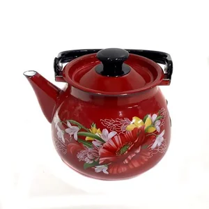 КМК Эмалированный чайник 3,5л. 42115 133/6 красный