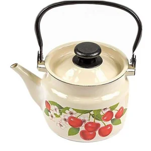 КМК Эмалированный чайник 1,5л. 42704-082/4 слоновая кость