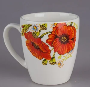 КУБАНЬФАРФОР Кружка 260 мл. Красные маки 176