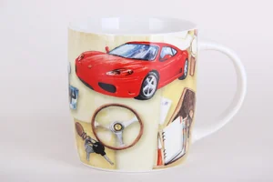 КОРАЛЛ Кружка 350 мл. Красная машина RCM2