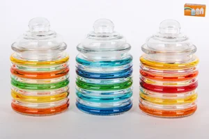 КОРАЛЛ Набор емкостей для сыпучих продуктов Самоцветы KR879 микс