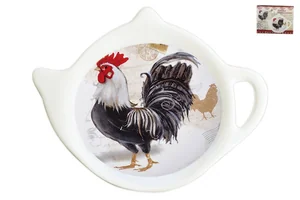 КОРАЛЛ Подставка для чайного пакетика Гамбургский петух HC1036-N02