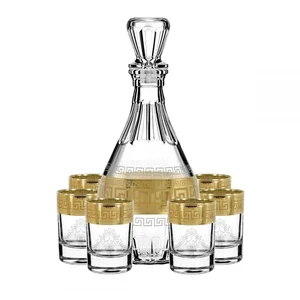 ГУСЬ ХРУСТАЛЬНЫЙ Набор стопок для водки + Графин Дионис 60мл.Греческий узор EAV03-1161/837