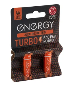 Energy Батарейка алкалиновая Turbo LR6/2B (AА) 107050-SK
