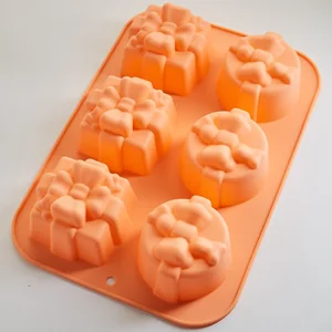 ALPENKOK Форма 30,5х20,8х5,5см Бантики AK-6171S микс