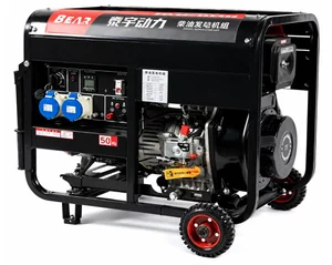 BEAR Генератор дизельный открытого типа н.7,5квт / м.8квт 220/380вт E-S-T-C8000-B3