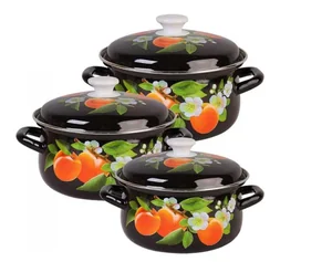КМК Набор кастрюль (6пр.) Абрикос-1 2/3/4