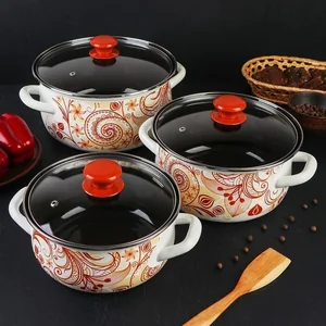 КМК Набор кастрюль (6пр.) Нежный шорох-1 Экстра белый