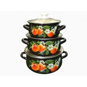 КМК Набор кастрюль (6пр.) Абрикос-Экстра коричневый